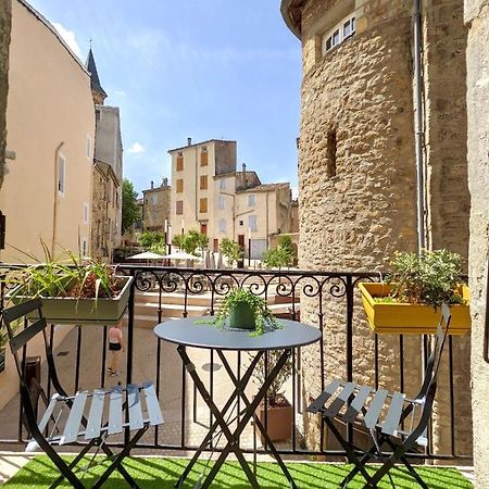 Joli Appartement De Charme Renove En Centre Ville Aubenas Exteriör bild